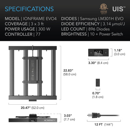 A/C Infinity IONFRAME EVO 4